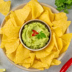 Large chips guacamole
